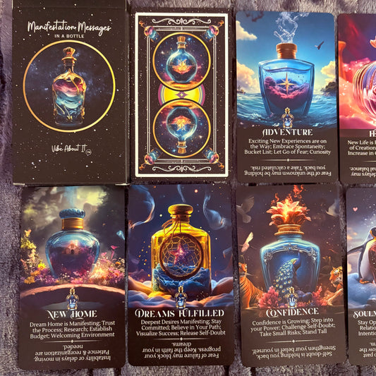 Manifestation Messages in a Bottle Oracle 40 Card Deck