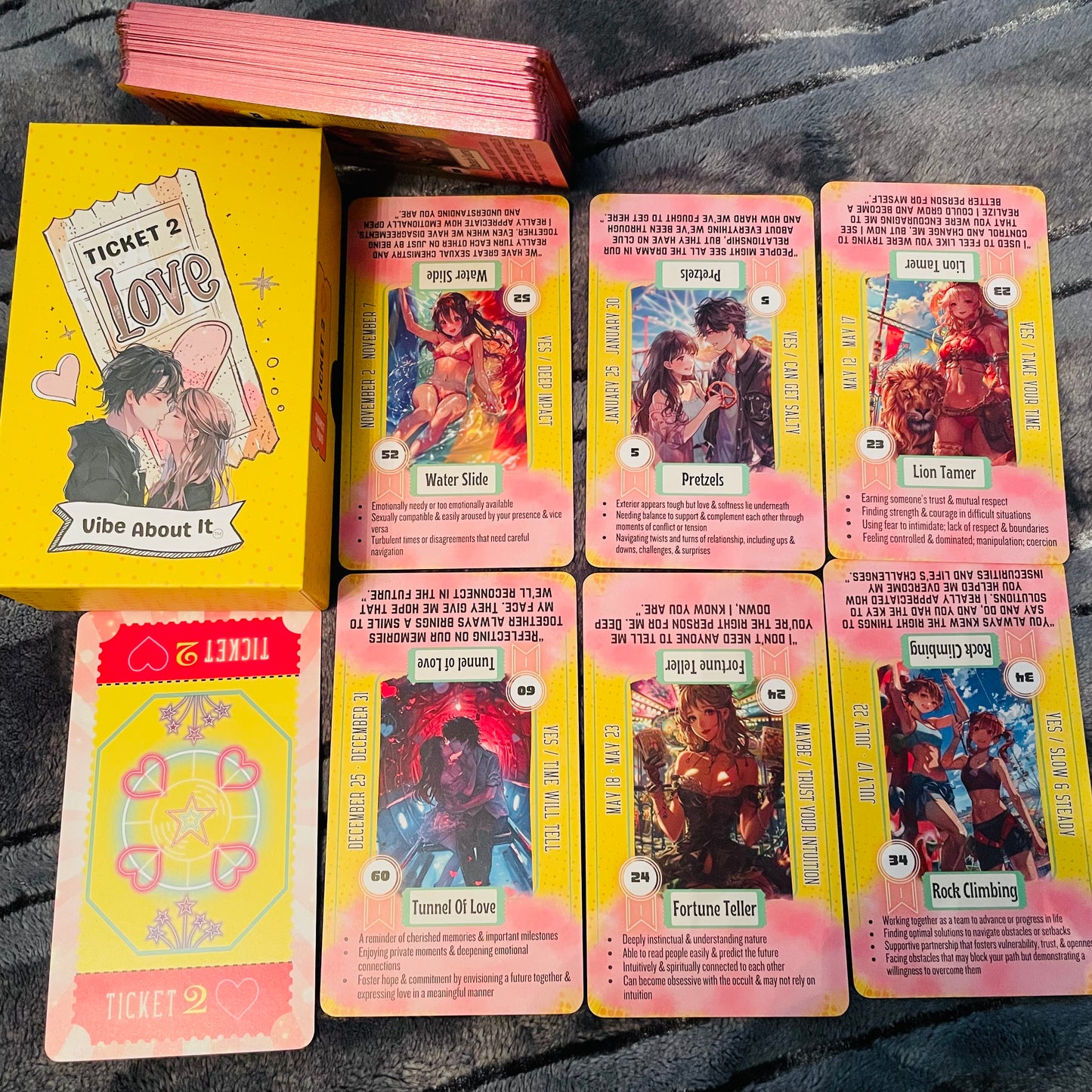 Ticket to Love 60 Card Oracle Deck