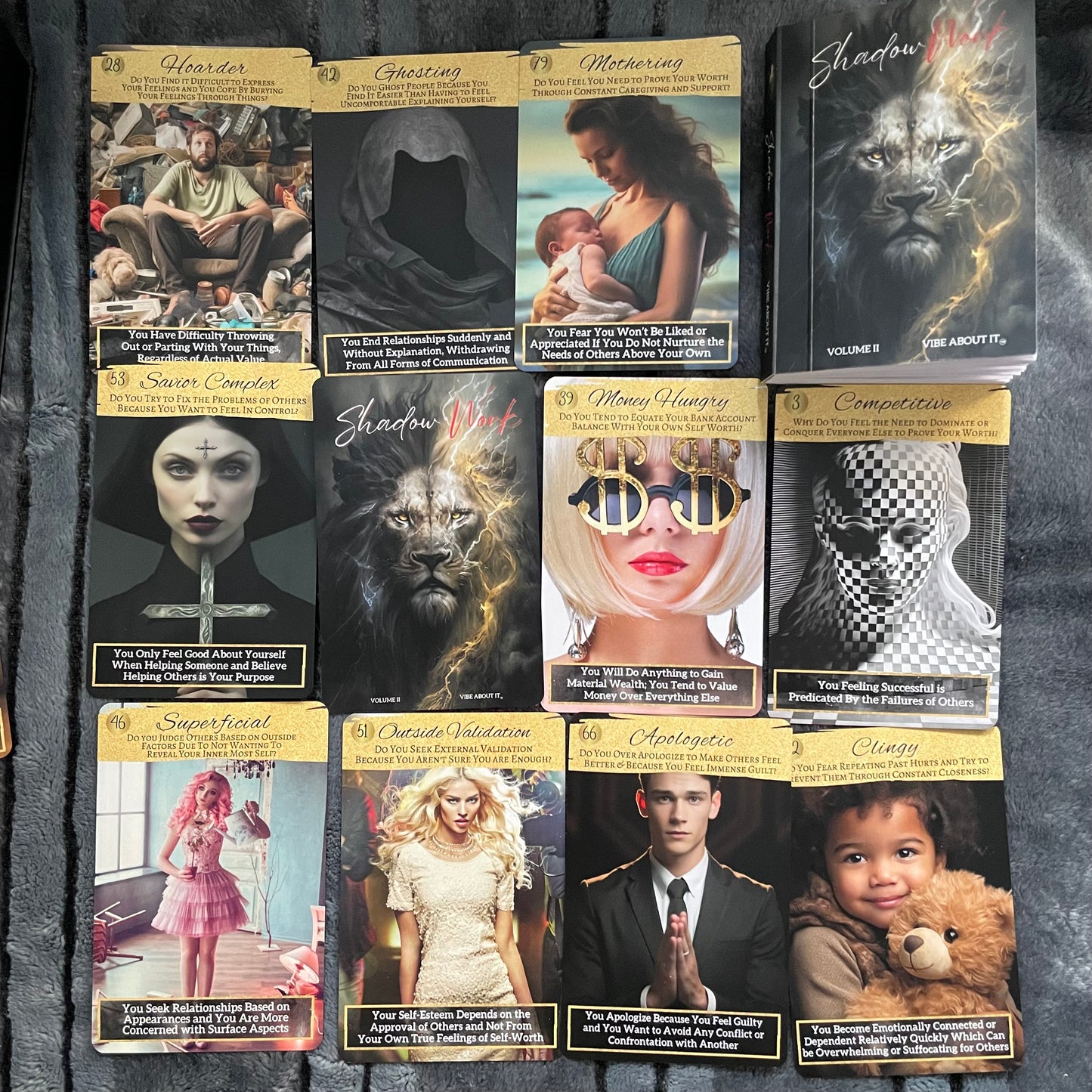 90 Card Shadow Work Oracle Deck with Guidebook